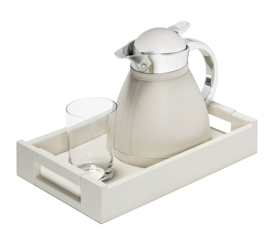 Beaubourg Nesting Tray, Chantilly Carafe and Single Glass Set Tray Pigment 