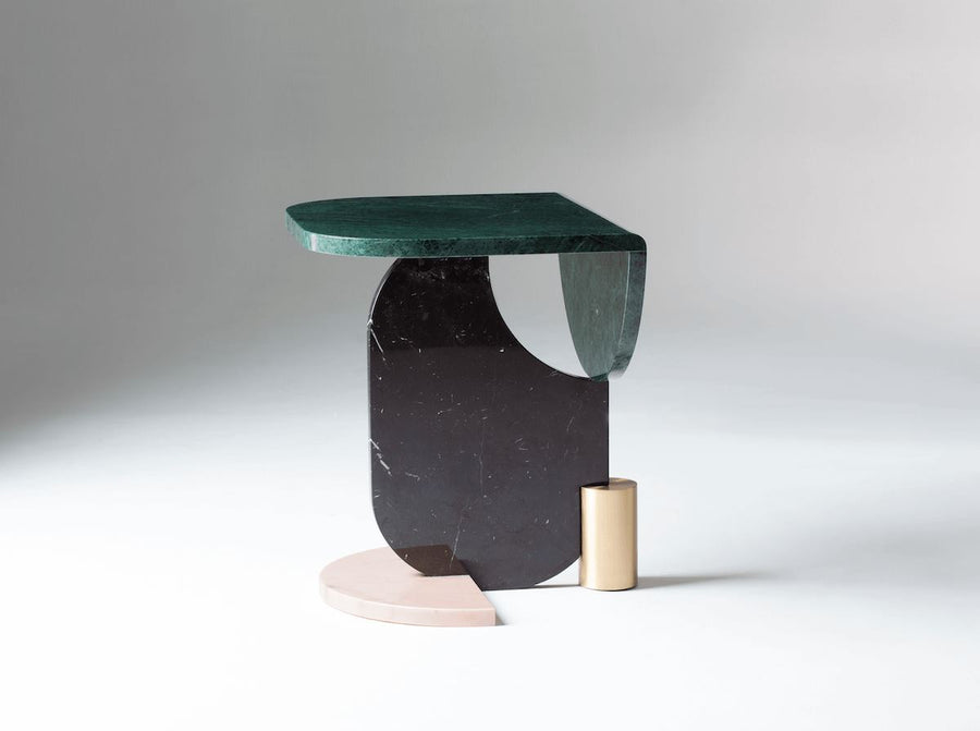 Dooq playinggames sidetable marble and brass