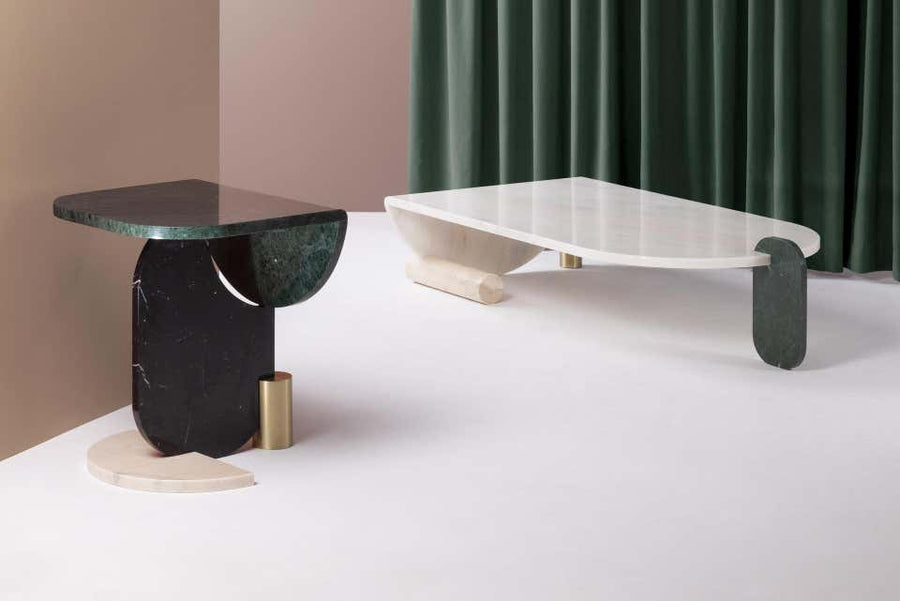 Dooq playinggames sidetable marble and brass