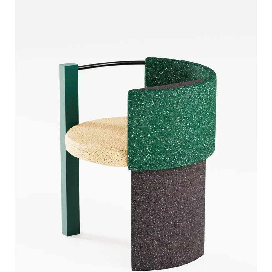 Supaform Thin Metal Framed Apart Chair Green Edition