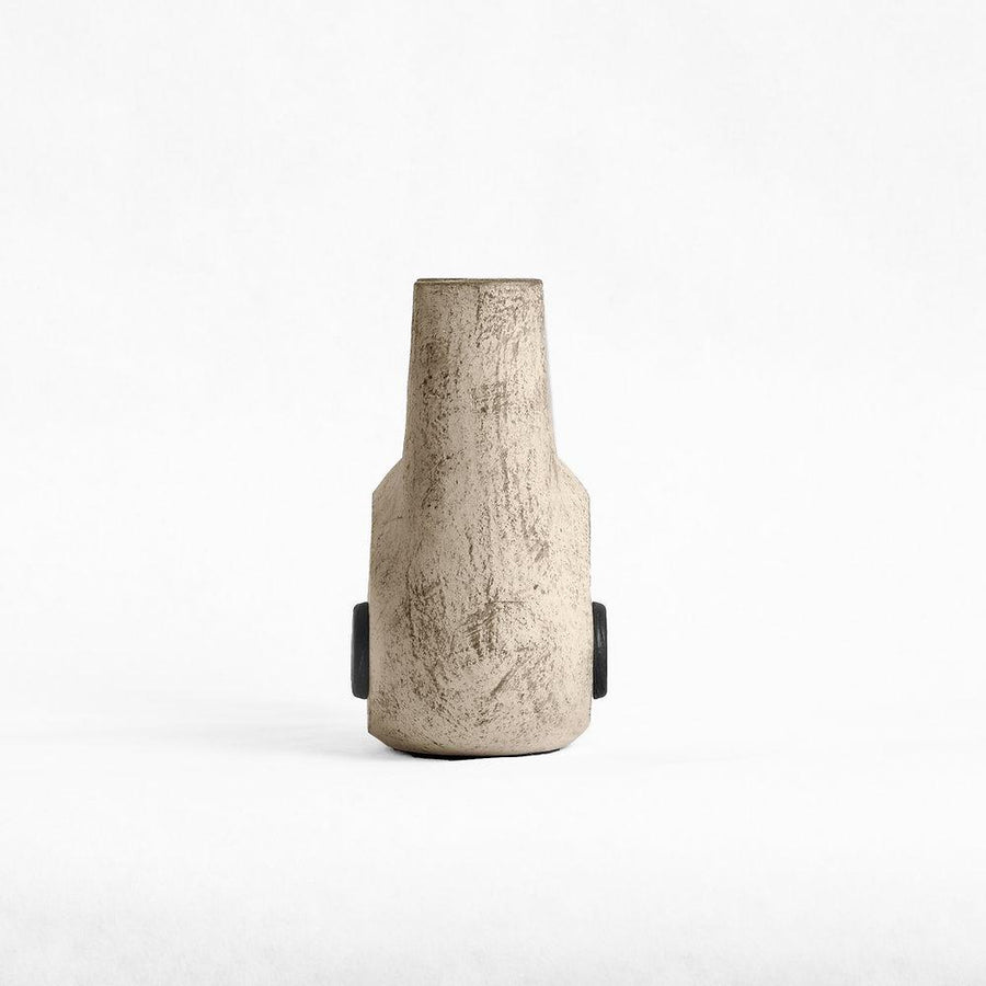 Sculpted Bandura Ceramic Vase by FAINA For Sale