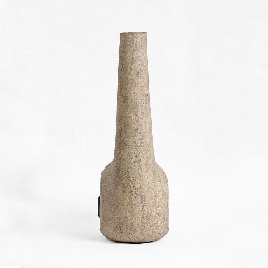 Sculpted Bandura Ceramic Vase by FAINA For Sale