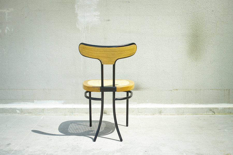 Beroe Rattan and Oak Chair Chairs Studio Manda 