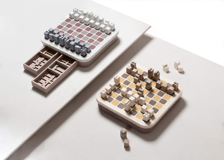 Delos Marble Chess Set Games Giobagnara 
