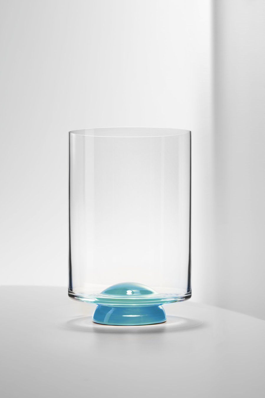 Dot Water Glasses, Set of Two Glasses Nason Moretti Light Blue 