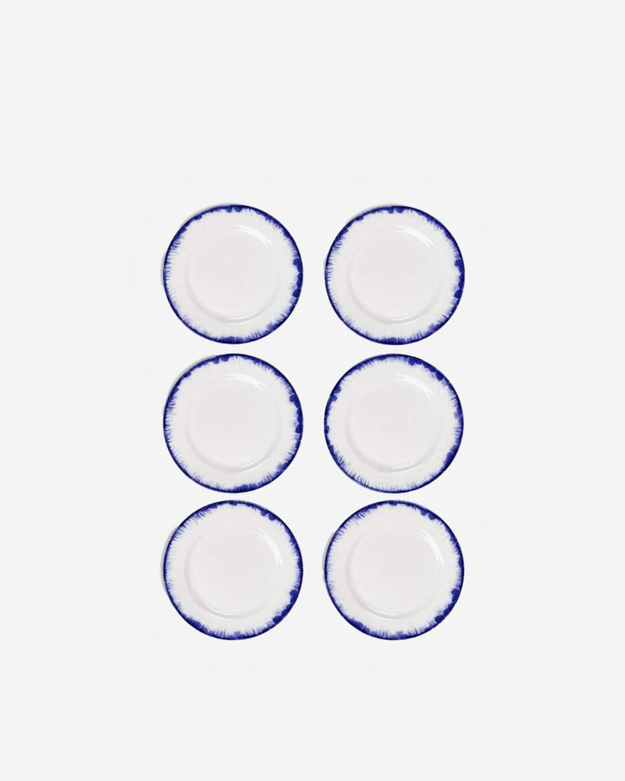 Eclipse Blue Dessert Plate Set Plates Stories of Italy 