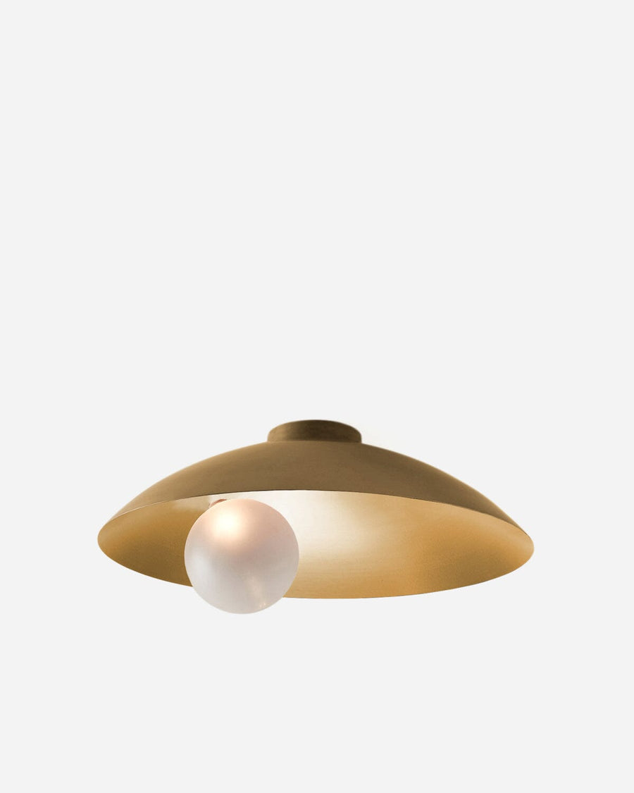 Metal Oyster Ceiling Lamp Ceiling Lamps Carla Baz Brushed Brass 