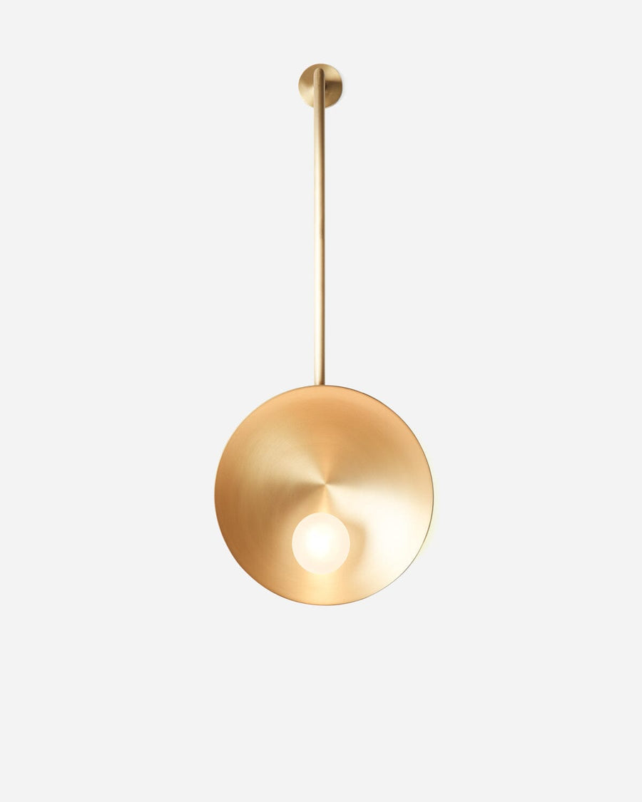 Metal Oyster Wall Lamp Wall Lamps Carla Baz Brushed Brass 