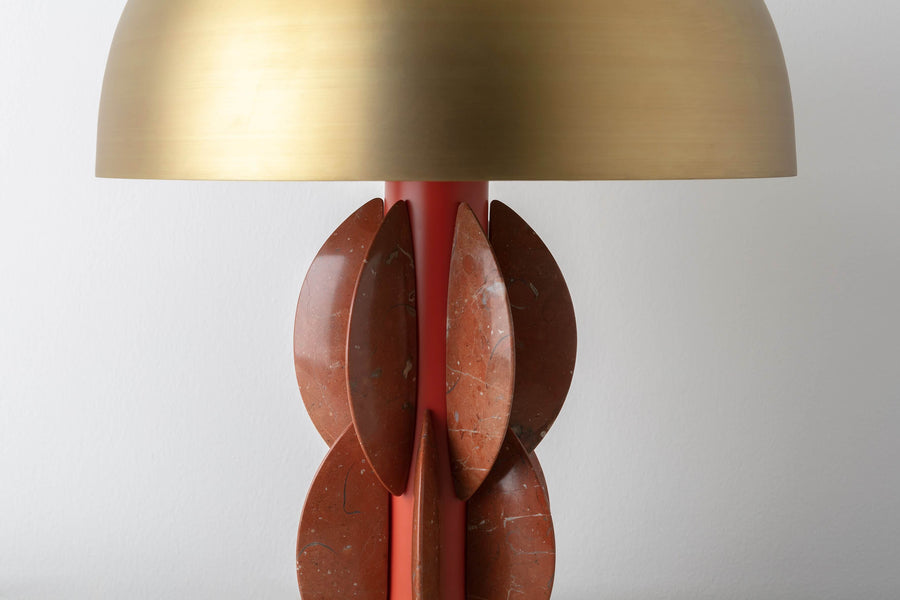 Monarch Table Lamp with Brass Dome Lamps Carla Baz 