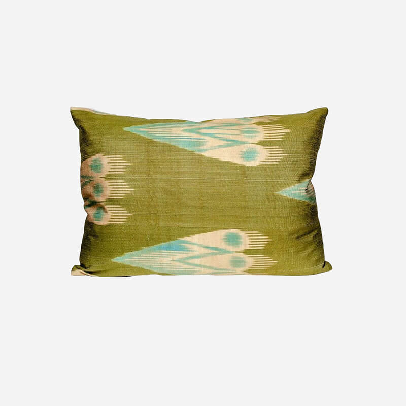 Kushaan Handwoven Silk Ikat Cushion