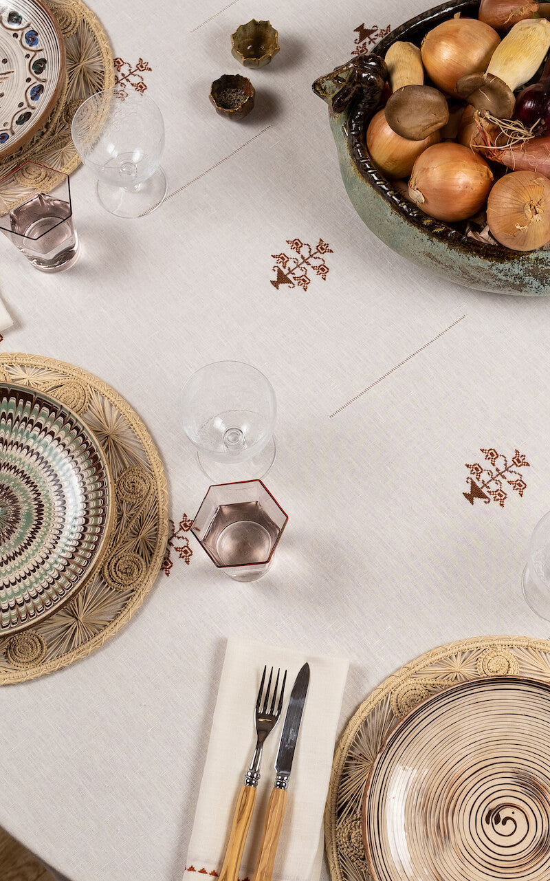 Ottoman Vase Tablecloth Tablecloths Malaika 