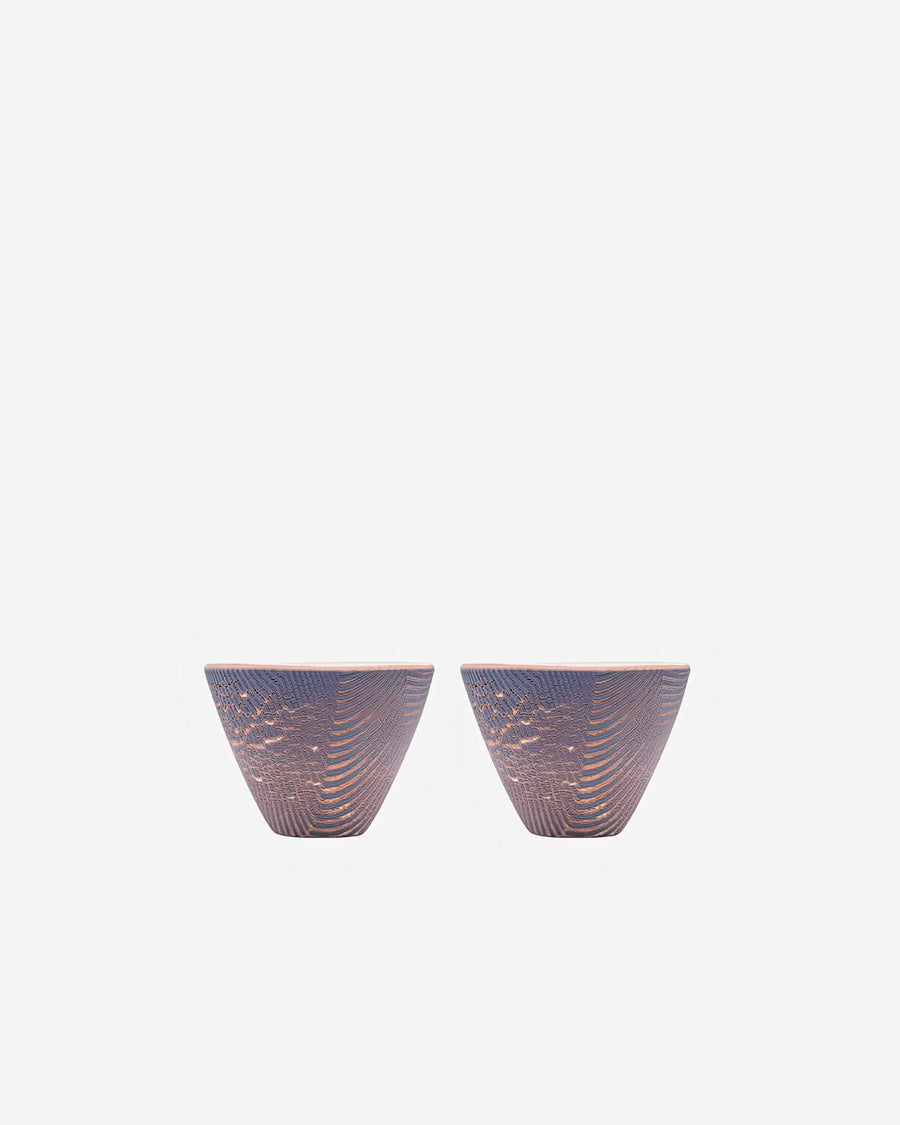 Purple Striped Ceramic Bowl Bowls Sanghyuk Yoon 
