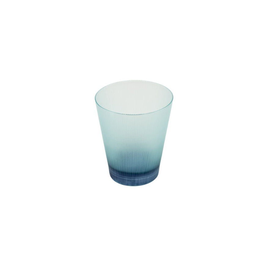 Takeyoshi Silence Glass Tumbler Emerald Green and Navy Blue Short
