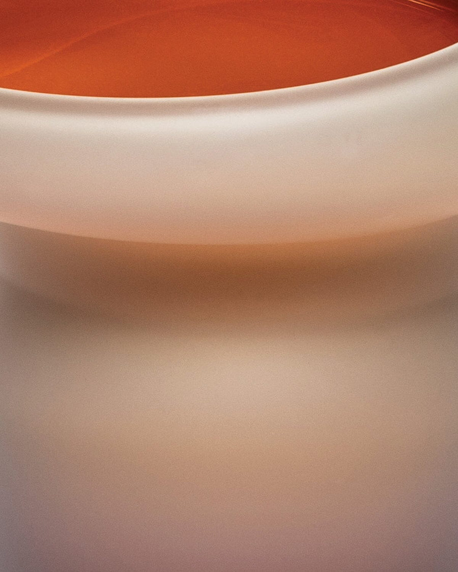 Small Light Beige and Orange Matte Fungus Vase Vases David Valner 