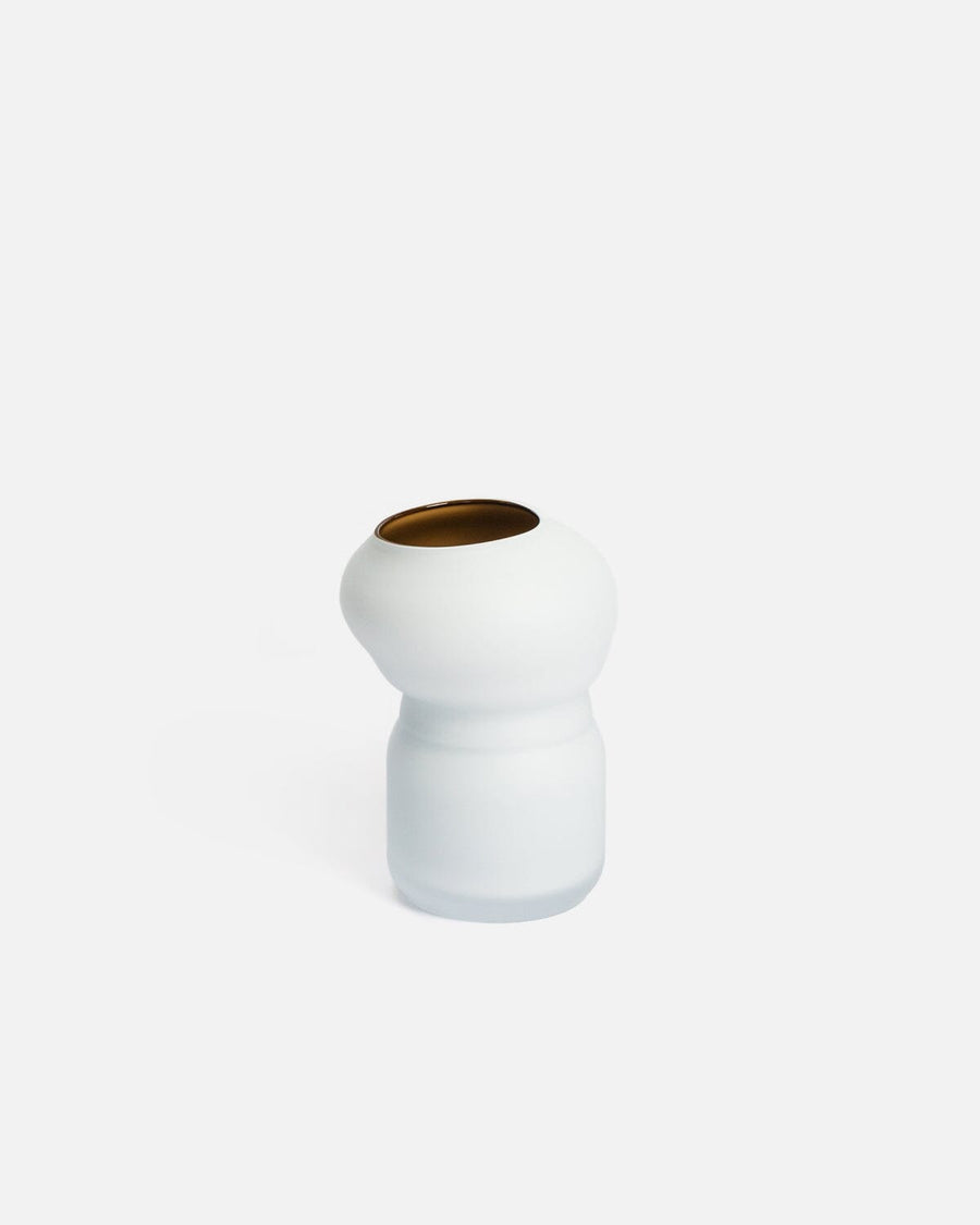 Small White and Olive Matte Fungus Vase Vases David Valner 