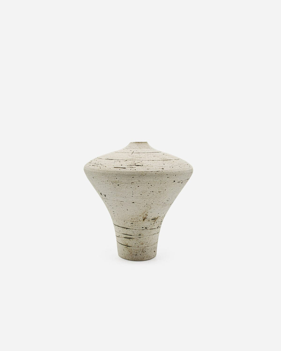 White Angular Ceramic Vase Vases Kansai Noguchi 