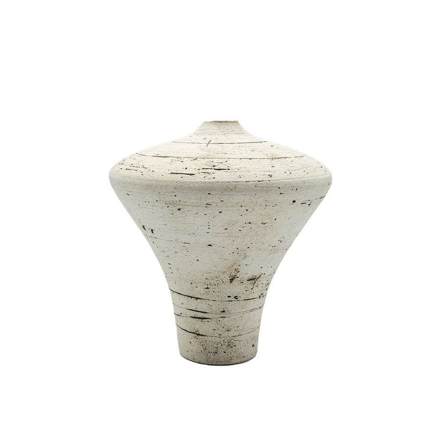 White Ceramic Vase Vases Kansai Noguchi 