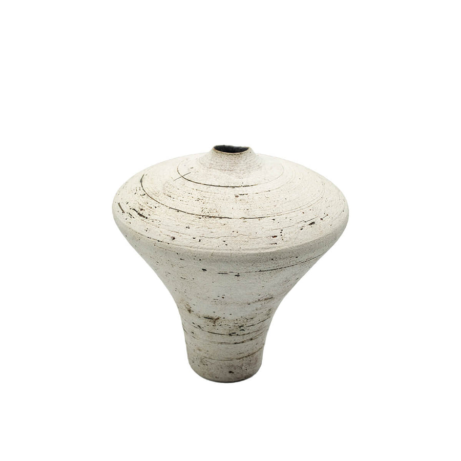 White Ceramic Vase Vases Kansai Noguchi 